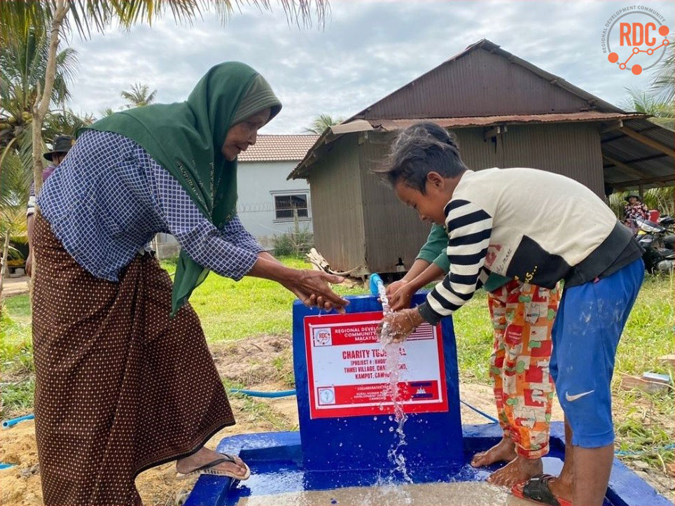 Logolized Water Well in Cambodia 2